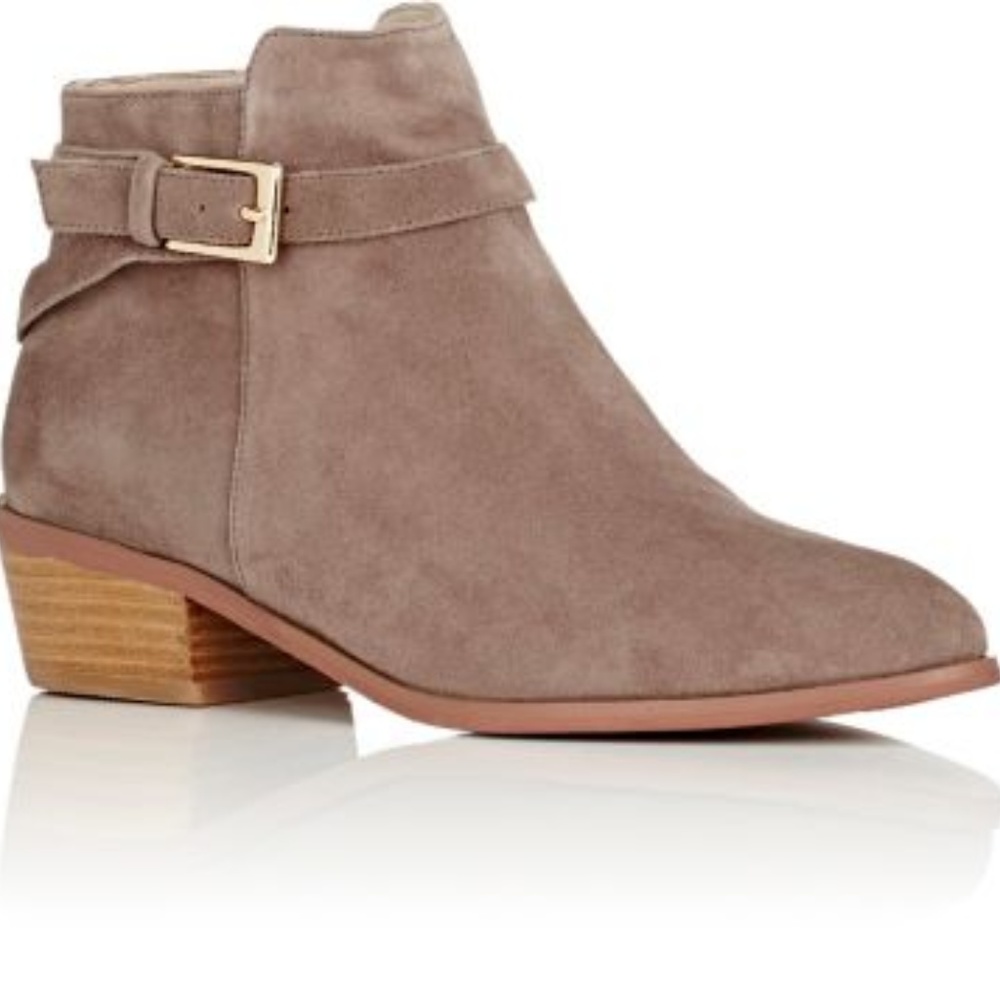 BARNEYS NY Wraparound-Strap Suede Ankle Boot - Picture 1 of 4